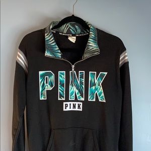 Limited Edition VS Pink Fern Quarter Zip